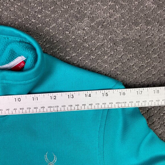 Spyder Core Sweater Full Zip Women's Large Teal Turquoise - Picture 13 of 15